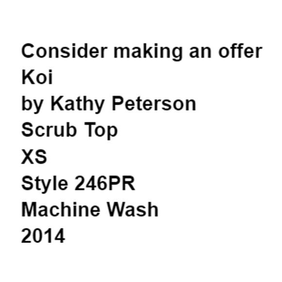 Koi by Kathy Peterson Scrubs Top XS Leopard Print Pockets Medical Nurse Career - Picture 2 of 7